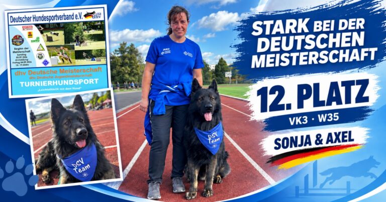 Sonja Kohnen von der HSG Niederzier erfolgreich bei der Deutschen Meisterschaft im Turnierhundsport